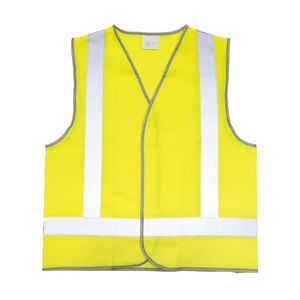 Craftright Large Hi Vis Yellow Day and Night Vest