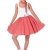 1950s Red And White Polka Dot Plus Size Womens Skirt - Xlarge
