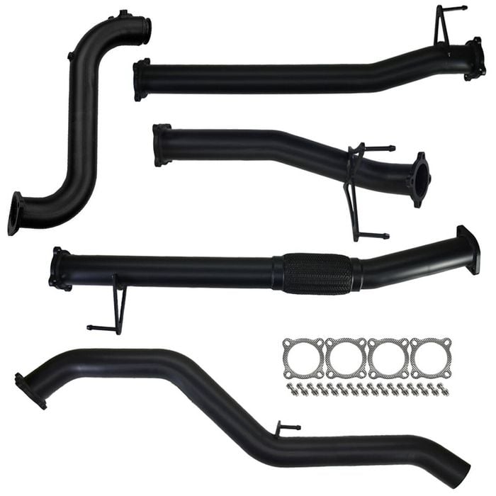 Ignite Exhausts Turbo Back For Mazda Bt50 B30b 3" No Cat & Pipe Only Black Stainless Steel