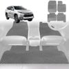 6D Diamond Car Floor Mats for Mitsubishi Challenger 2008-2016-Full Set-Grey-Outback GT