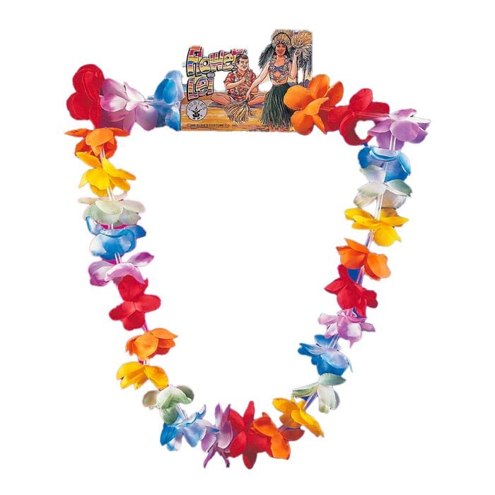 Hawaiian Flower Leis Necklace/Garland Hula Luau Beach Party Costume Accessory
