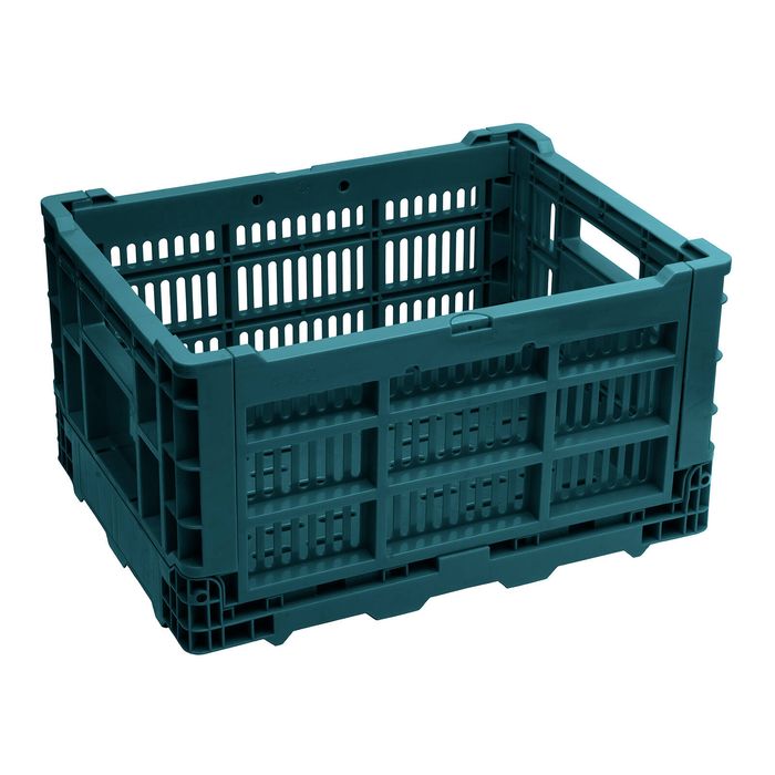 Live It Medium Green Sea Collapsible Crate