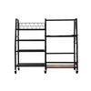 Everfit Golf Bag Storage Rack Golf Organizer Hold 1 Bags 4 Shelves