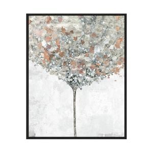 Artey | Silver Song - Framed Canvas - Black Frame - 80 x 100cm