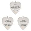 3x Ceramic Hanging 9cm Heart Bird Song w/ Hanger Ornament Home/Office Room Decor