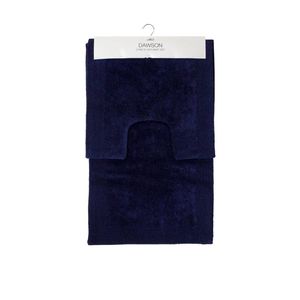 J.Elliot 2000GSM 2 Pce Dawson 100% Cotton Bath Mat Set Navy