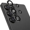 For Samsung Galaxy S25 Ultra Metal Camera Lens Glass Individual Eagle Protector Cover - Black
