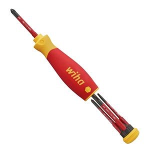 Wiha Screwdriver Bit Magazine PocketMax® Electric Mixed 4 slimBits VDE Insulated Blade Multi Tool