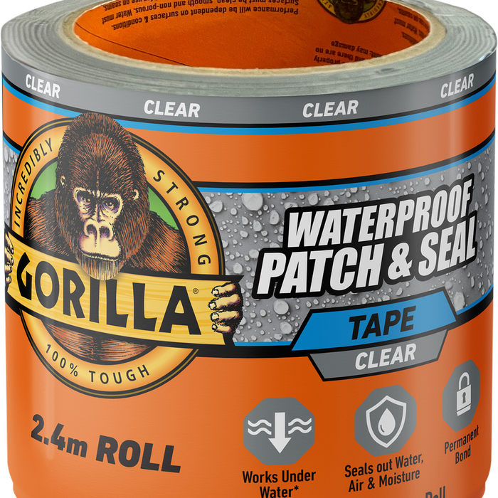 Gorilla 2.4m Clear Waterproof Patch And Seal Tape