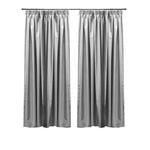 Claremont Logan 240 x 205cm Slate Pencil Pleat Blockout Curtain