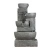 Northcote Pottery 40 x 74cm Stone Grey Verdent Falls Polyresin Water Feature