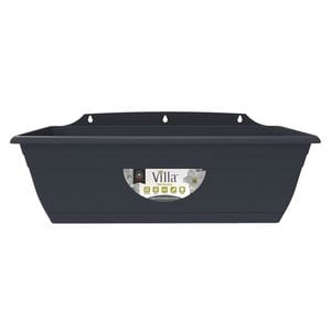 Northcote Pottery 400mm Graphite Villa Plastic Window Box Planter - Graphite