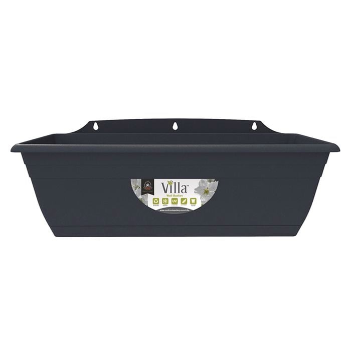 Northcote Pottery 400mm Graphite Villa Plastic Window Box Planter - Graphite