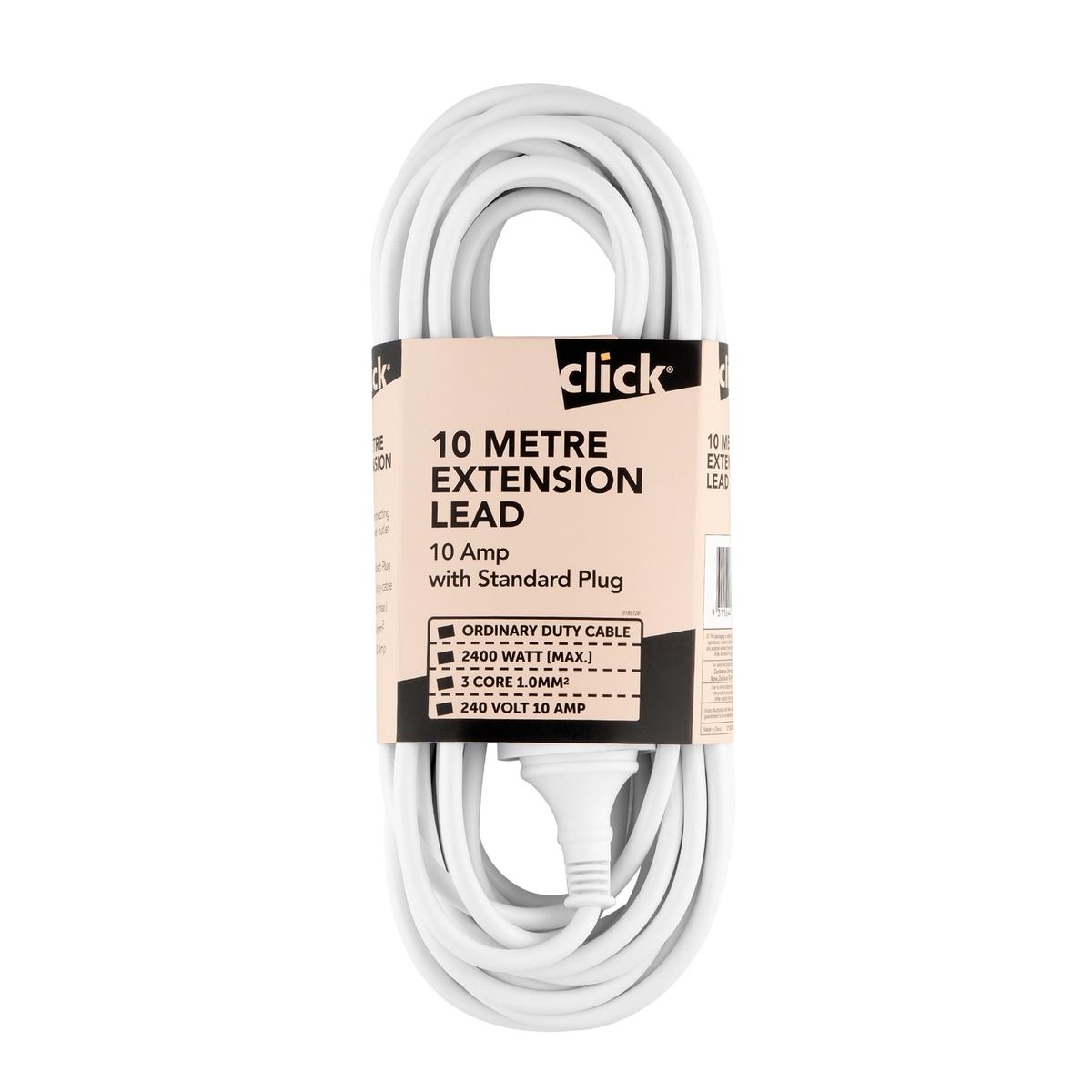 Click 10m White Extension Lead - Bunnings Australia