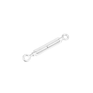 Pinnacle 5mm Galvanised Turnbuckle Eye & Eye PK1