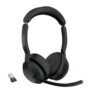 Jabra Evolve2 55 Usb A Stereo Teams Active Noise Cancellation, Link 380 Bluetooth Adapter ,30m Wireless Range
