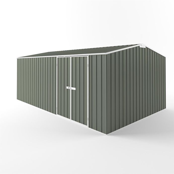 EnduraShed 6 x 3.75 x 2.48m Tall Truss Roof Garden Shed - Mist Green