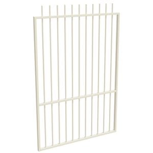 ProtectorAl 800 - 1200 x 1800mm Surfmist Aluminium Pool Gate Picket Top With Mid Rail