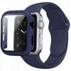 Silicone Sports Watch Band Strap + Case Set - For Apple iWatch [42mm Series 3] (Blue)