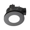 Mercator 240mm Black DIY Plug-In Round Exhaust Fan with Tri-Colour LED Light