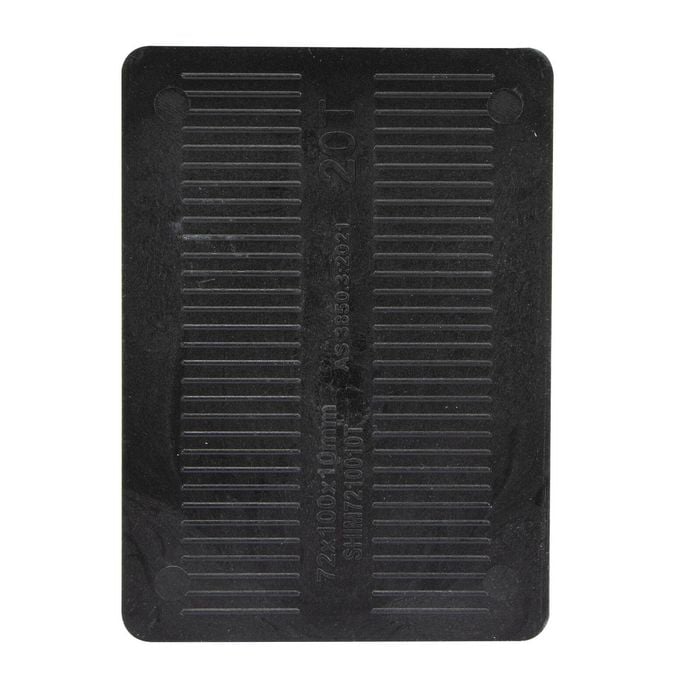 Titan 10 x 72 x 100mm Black Packing Shim - Each