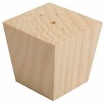 75 x 55mm Untreated Clear Tapered Pine Feet