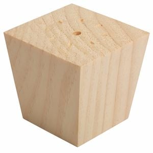 75 x 55mm Untreated Clear Tapered Pine Feet