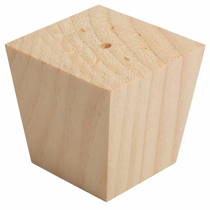 75 x 55mm Untreated Clear Tapered Pine Feet