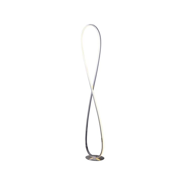 Lexi Lighting Infinite LED Floor Lamp - Chrome 130 cm
