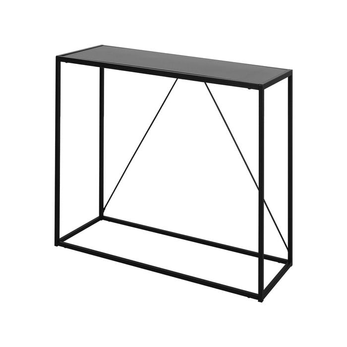 Levede 2-Tier Console Table Black