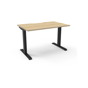 Rapidline Boost Static Single Sided Workstation 1500W x 750D x 730mmH Oak/Black |AFRDI
