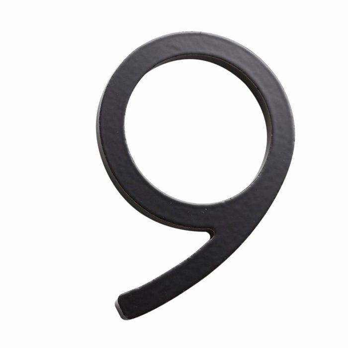 Sandleford 75mm Black Zone House Number 9