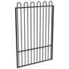 ProtectorAl 1201 - 1500mm x 1800mm Black Aluminium Garden Gate Loop Top with Mid Rail