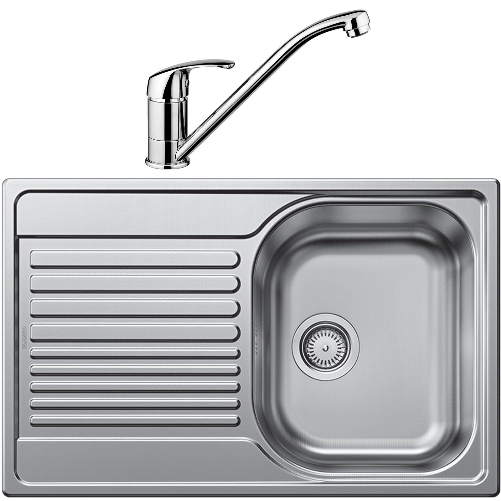 Blanco 45cm Stainless Steel Right Hand Single Bowl With Tap product image