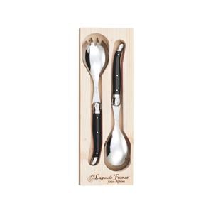 Laguiole Jean Neron Salad Server Set - Black