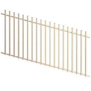 ProtectorAl 1201 - 2400 x 1200mm Primrose Raked Up to 15º Batten Pool Fence Panel
