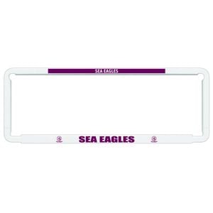 2x Official Nrl Manly Sea Eagles Car Number Plate Frame Cover Surround New Logo