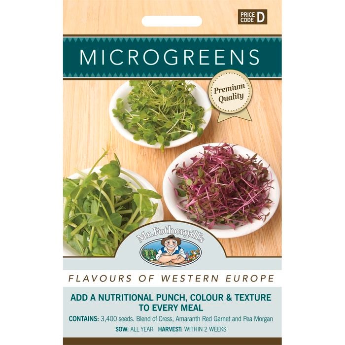 Mr Fothergill's Microgreens Flavours Of West Europe