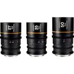 Laowa NanomorphS35 Prime3 Anamorphic Lens Bundle(27mm, 35mm, 50mm) - Canon RF Mount (Amber Flare)