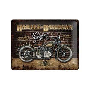 Nostalgic-Art Large Sign Harley Brick Wall