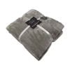Cdsi Mink Blanket 400gsm King Polyester Soft Throw Grey 200x260cm