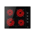 Teka 60cm Ceramic 4 Zone Cooktop With Knob Control