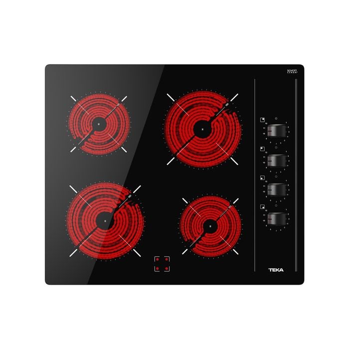 Teka 60cm Ceramic 4 Zone Cooktop With Knob Control