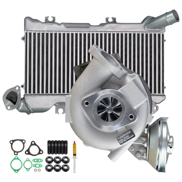 Upgrade Billet Turbo Charger With 48mm Intercooler For Toyota LandCruiser 78 Series VDJ78R 1VD-FTV V8 4.5L