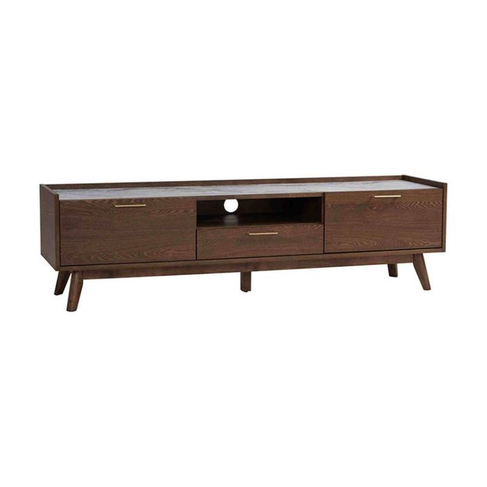 Modern Furniture BREDA Entertainment TV Unit 180cm - Walnut