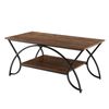 Costway 2-Tier Faux Marble Coffee Table Living Room Lounge Coffee