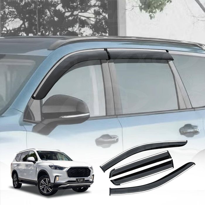 Weathershields For Ldv D90 2017-2024 Car Weather Shields Wind Deflectors Window Sun Visor 4 Pcs