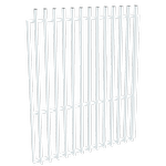 ProtectorAl 1201-1500W x 1800H Pearl White Aluminium Radiator Garden Gate