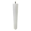 Adoored 53 - 40 x 400mm White Squared Tapered Pine Furniture Leg
