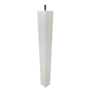 Adoored 53 - 40 x 400mm White Squared Tapered Pine Furniture Leg